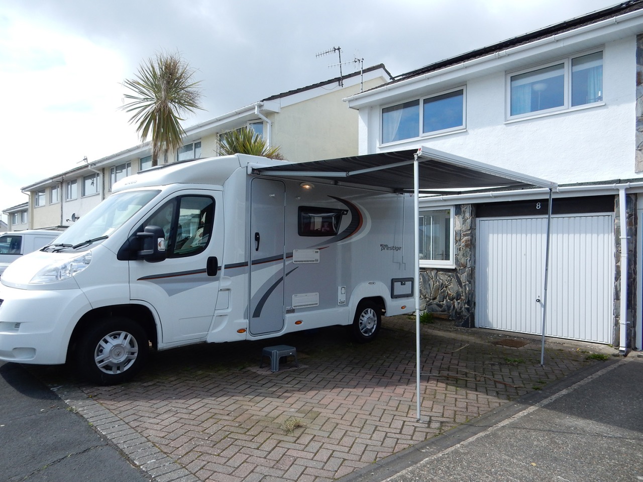 Extended Awning with Light